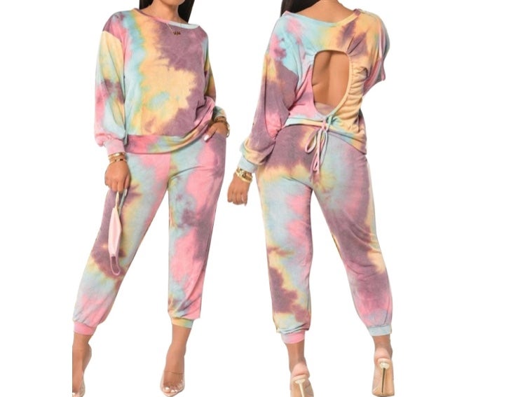 Tie dye pants set
