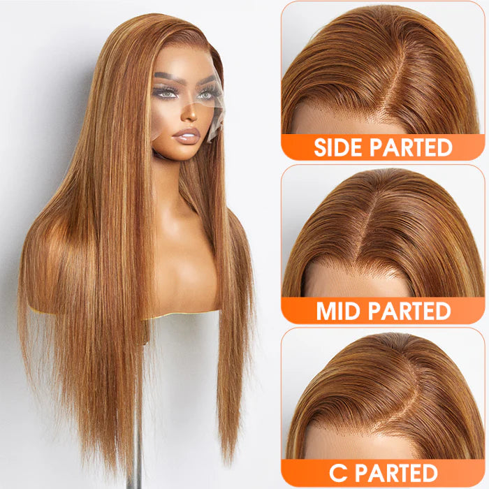 Straight 13x4 Lace Frontal Wig (#4/27)