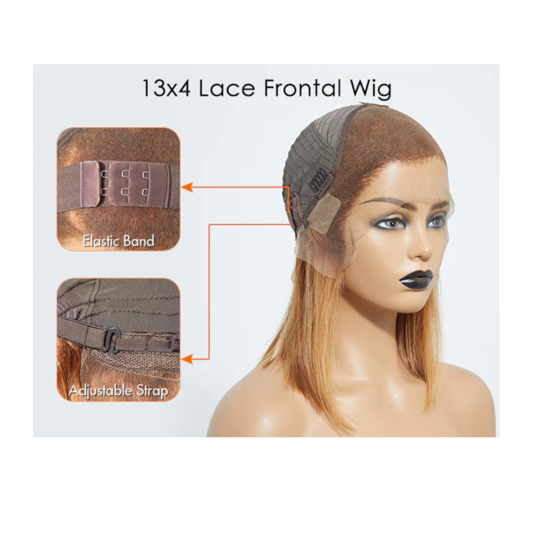 12’ Brazilian Straight Bob Lace Frontal Wig