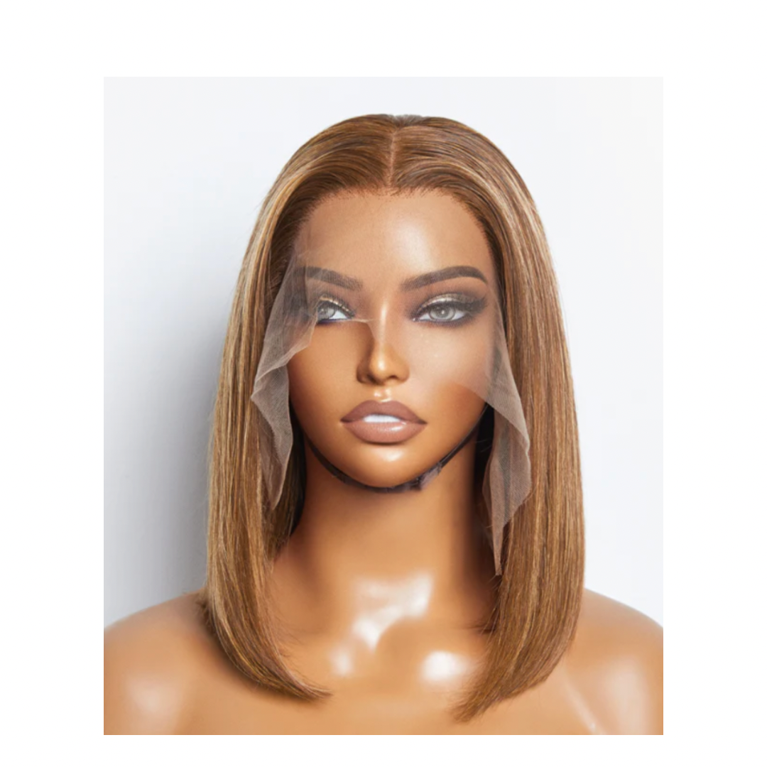 12’ Brazilian Straight Bob Lace Frontal Wig