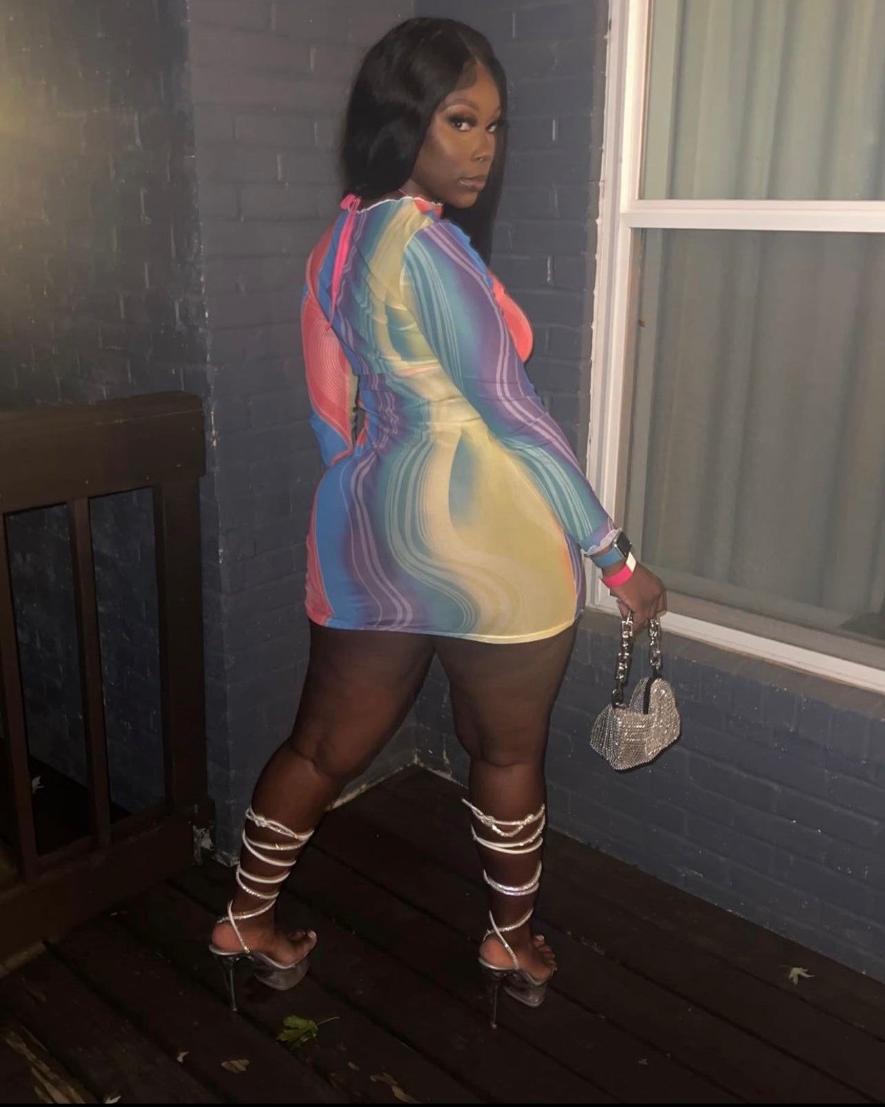 Mesh Rainbow Dress