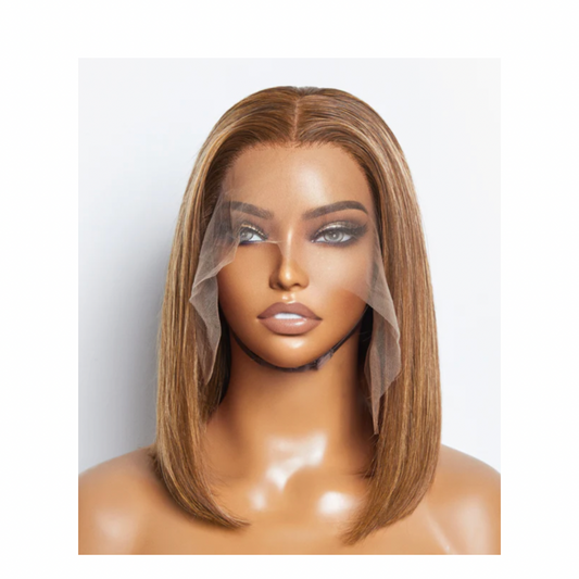 12’ Brazilian Straight Bob Lace Frontal Wig